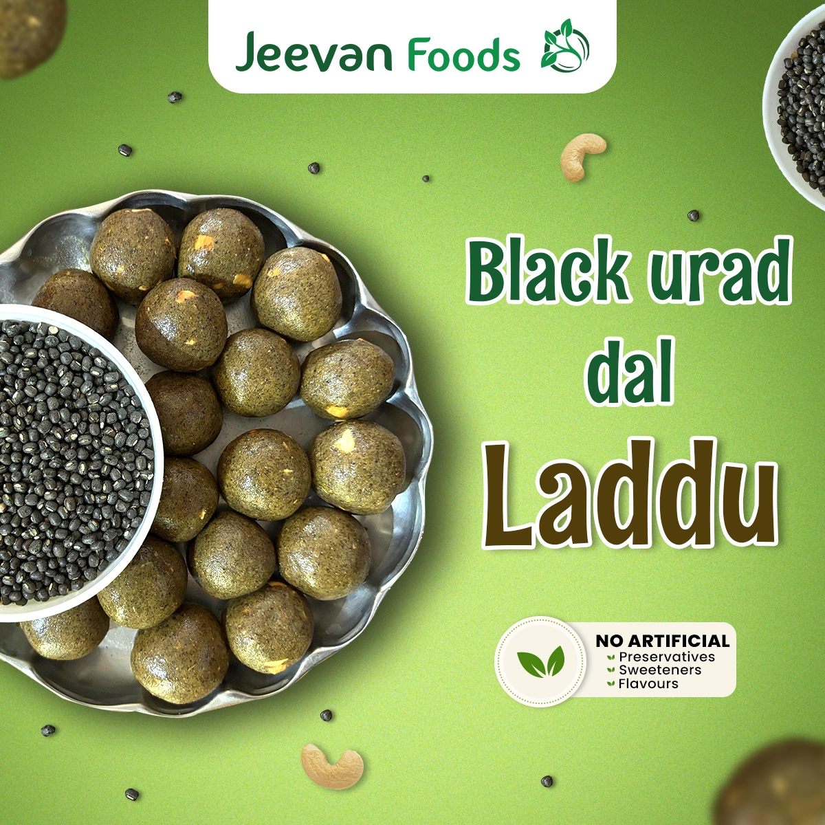 Black urad dal laddu